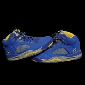 Blue and Yellow Jordan's Mens size 10